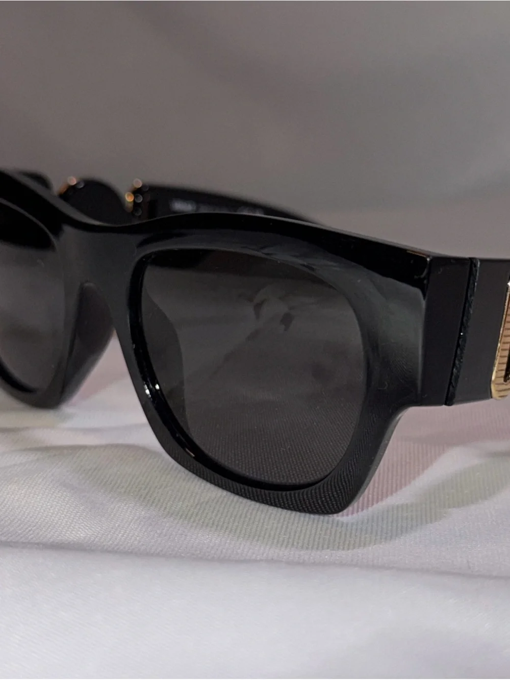Versace VE4479U GB1/87 Black Medusa Square Sunglasses Made In Italy 52